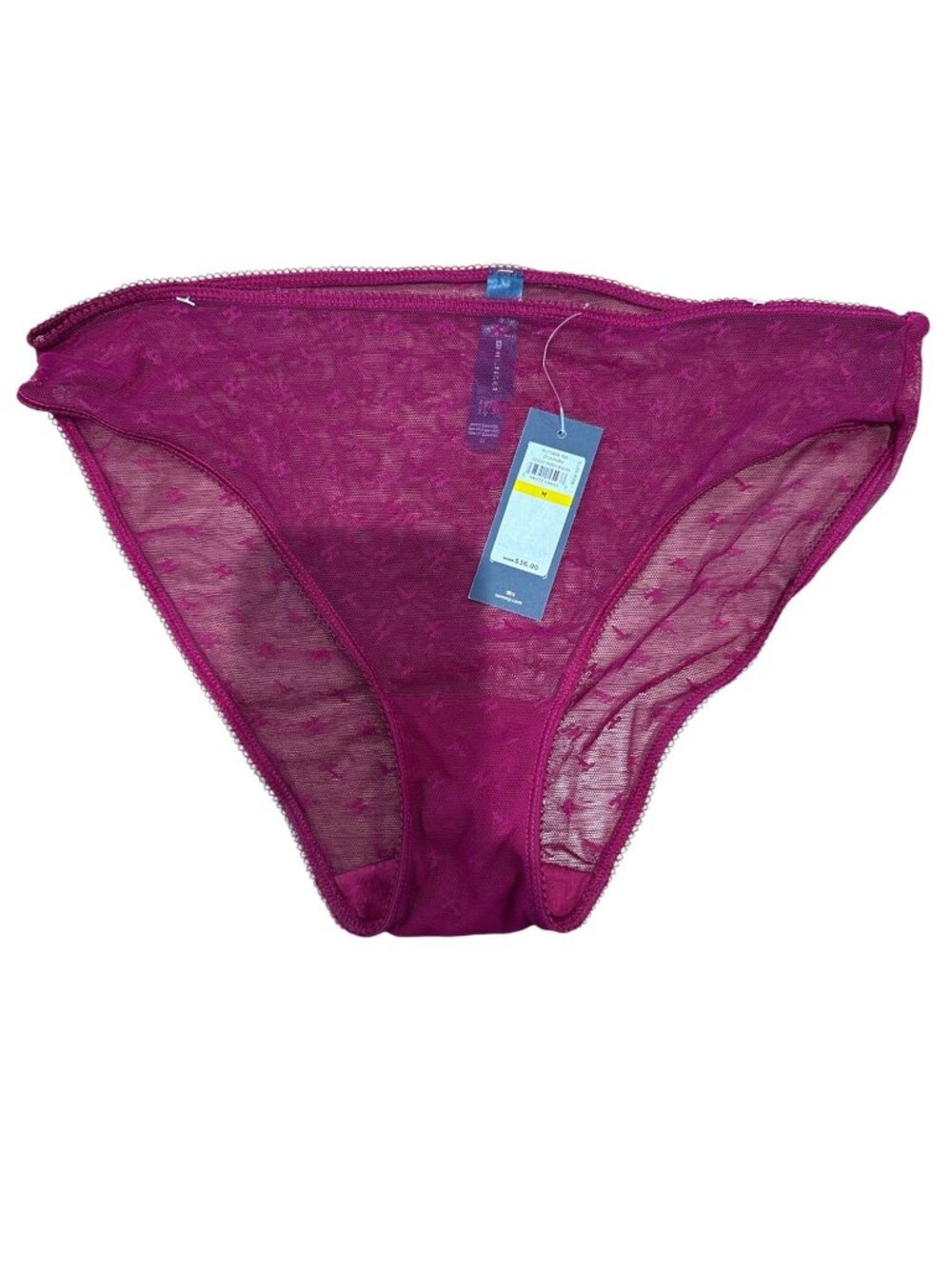 Tommy Hilfiger Women's Maroon Logo Mesh Panty Size M - NWT